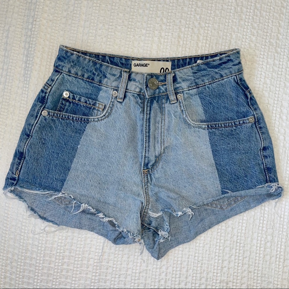 Two-Toned Jean Shorts